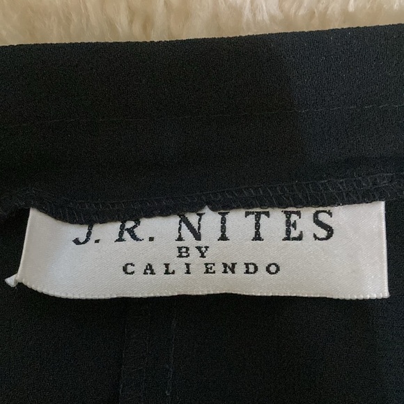 Long black beaded elegant skirt size 8 - Picture 4 of 10